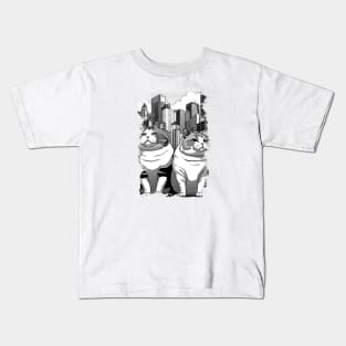 Father and Mother Cat Kids T-Shirt